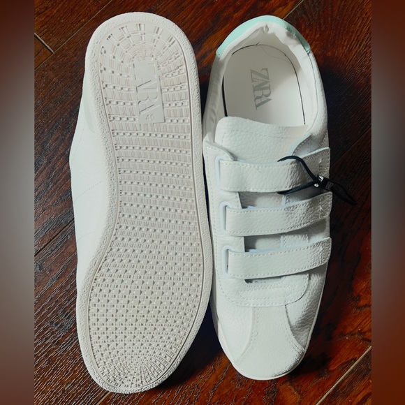 🆕Zara Leather 3 Strap Velcro Size 40 - Picture 14 of 14